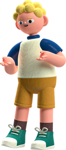 3D Teacher And Student Pre School Boy Speaking